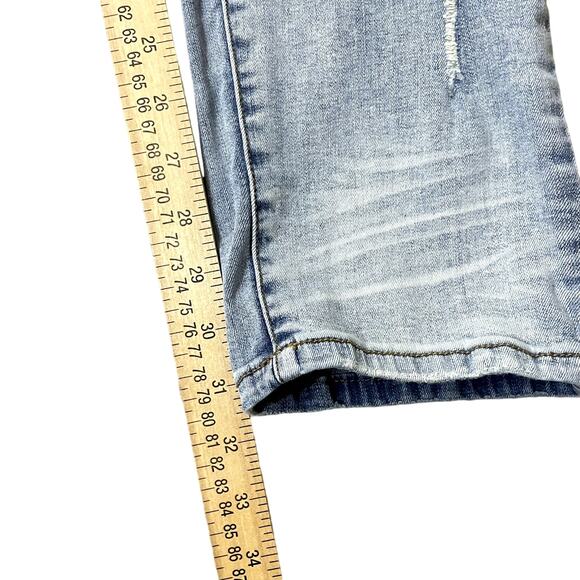 Serenede Jeans Men's Measures 39 x 31.75 Distressed Skinny Fitted Light Wash - Picture 12 of 12
